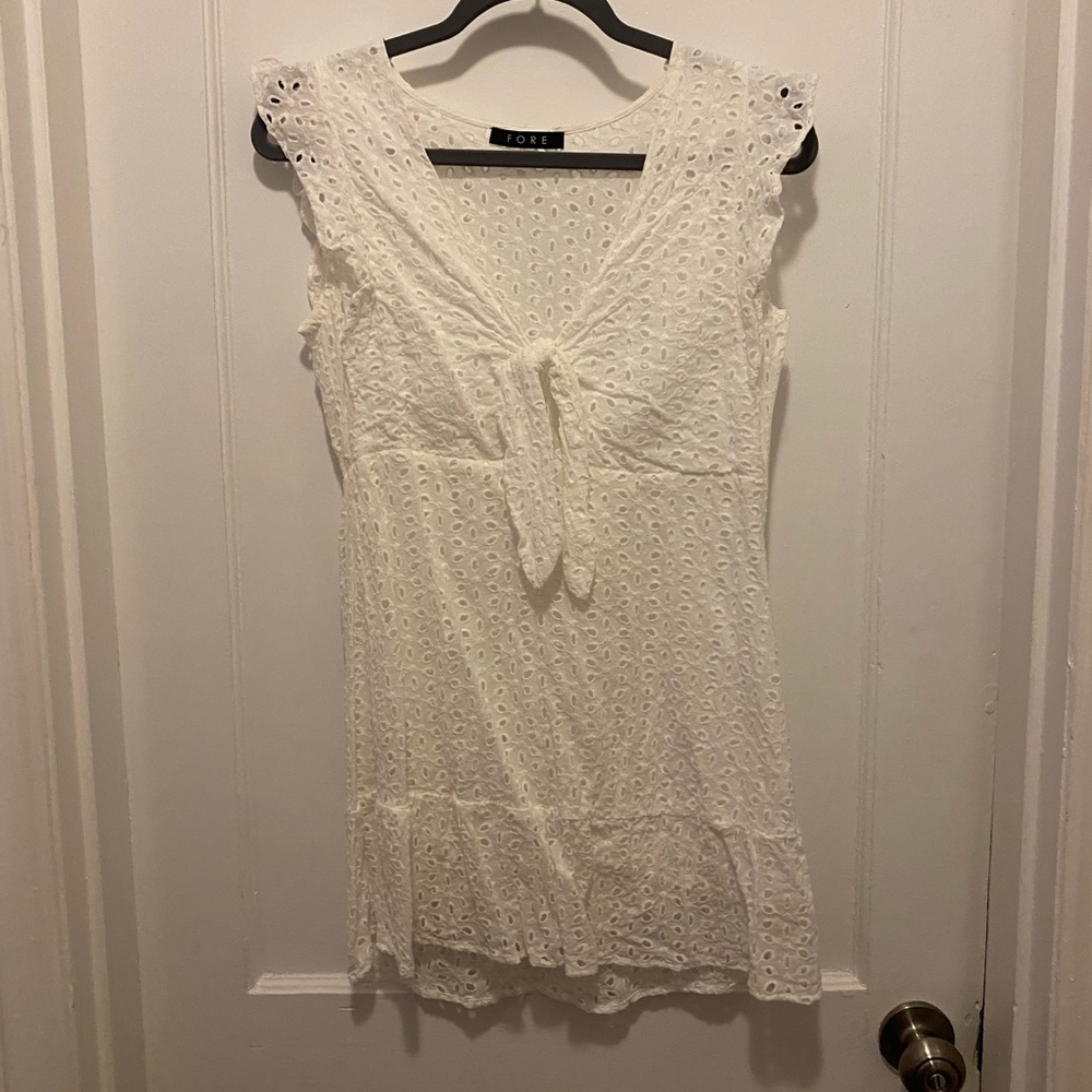 White cotton dress
